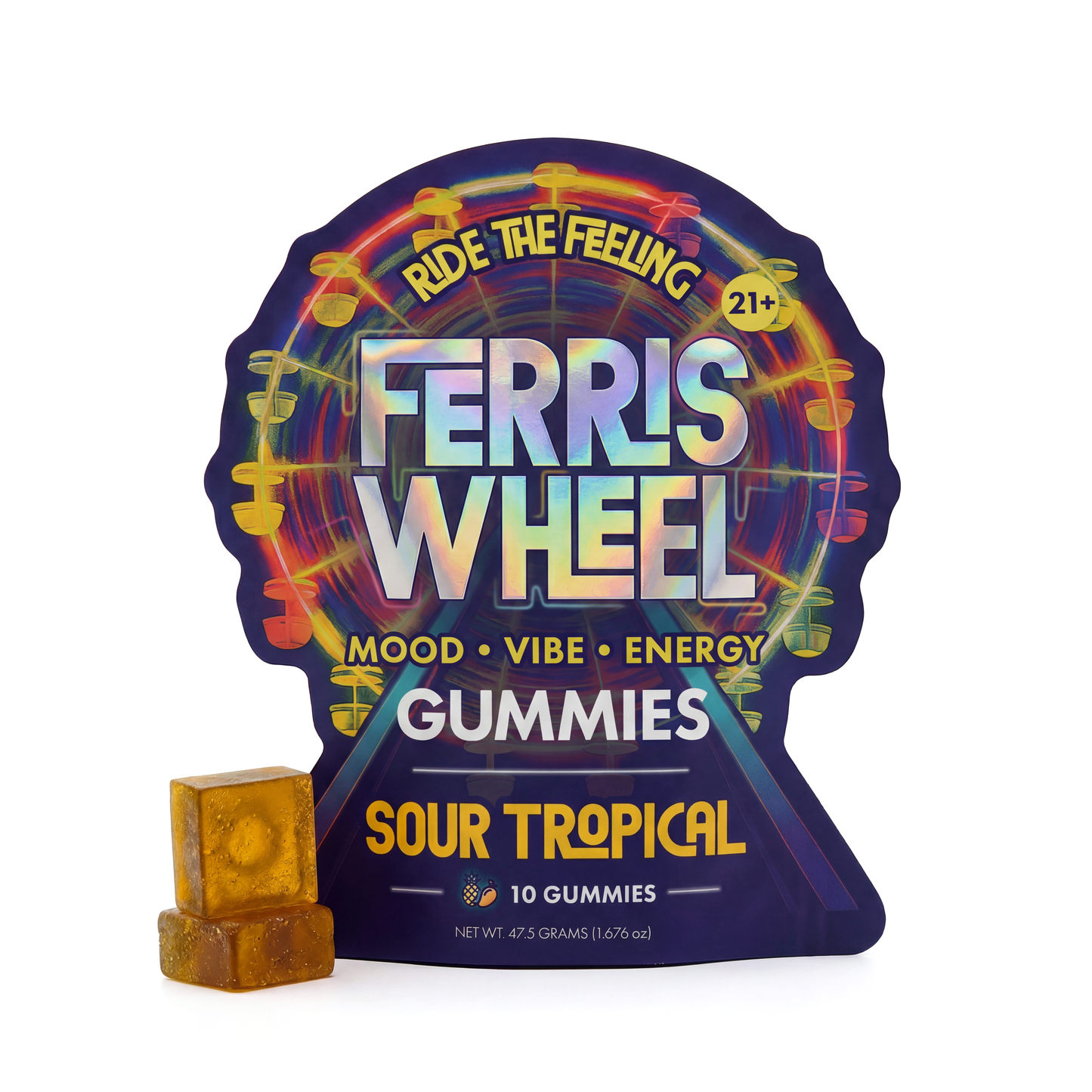 Ferris Wheel Vibe Kanna Gummies - Sour Tropical