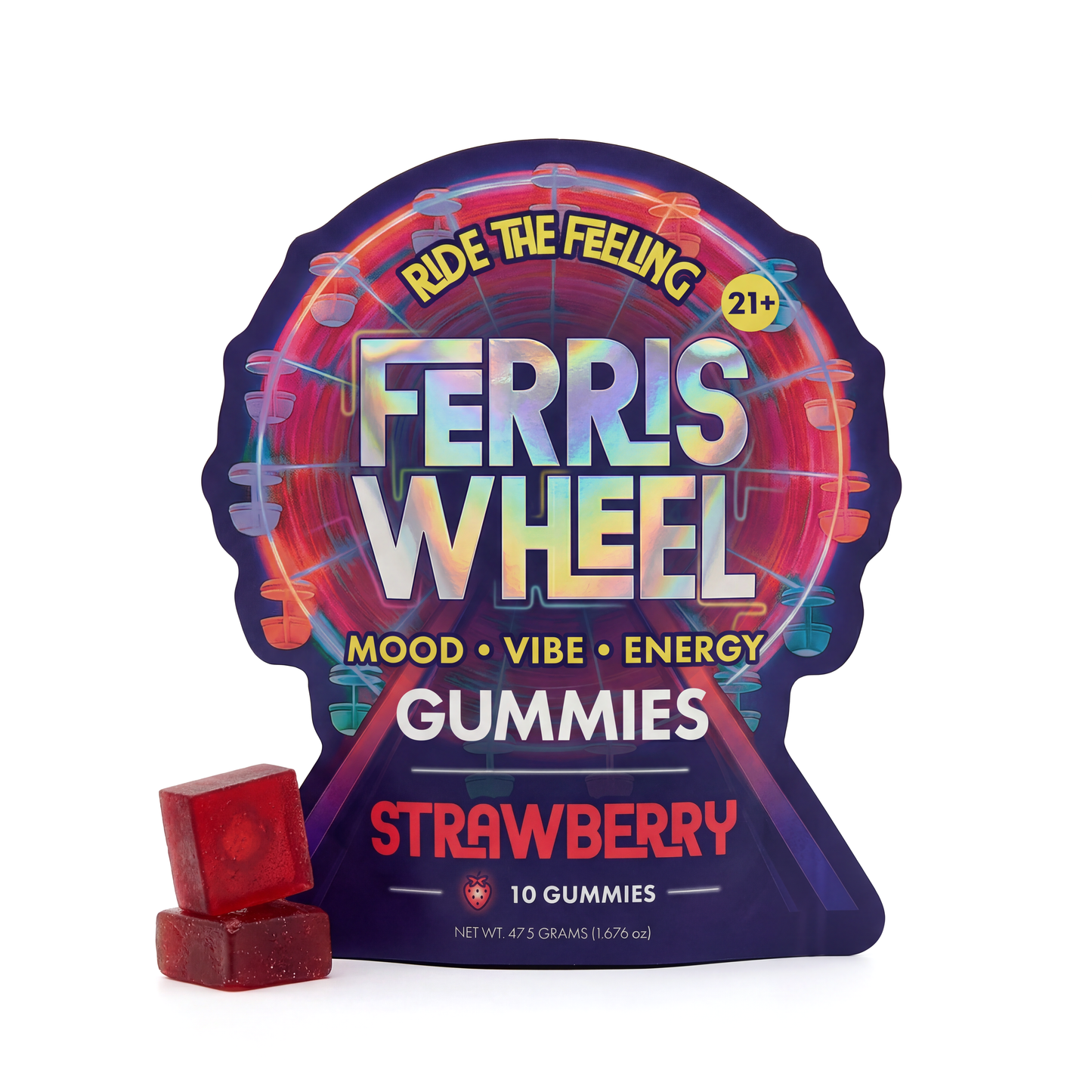 Ferris Wheel Vibe Kanna Gummies - Strawberry