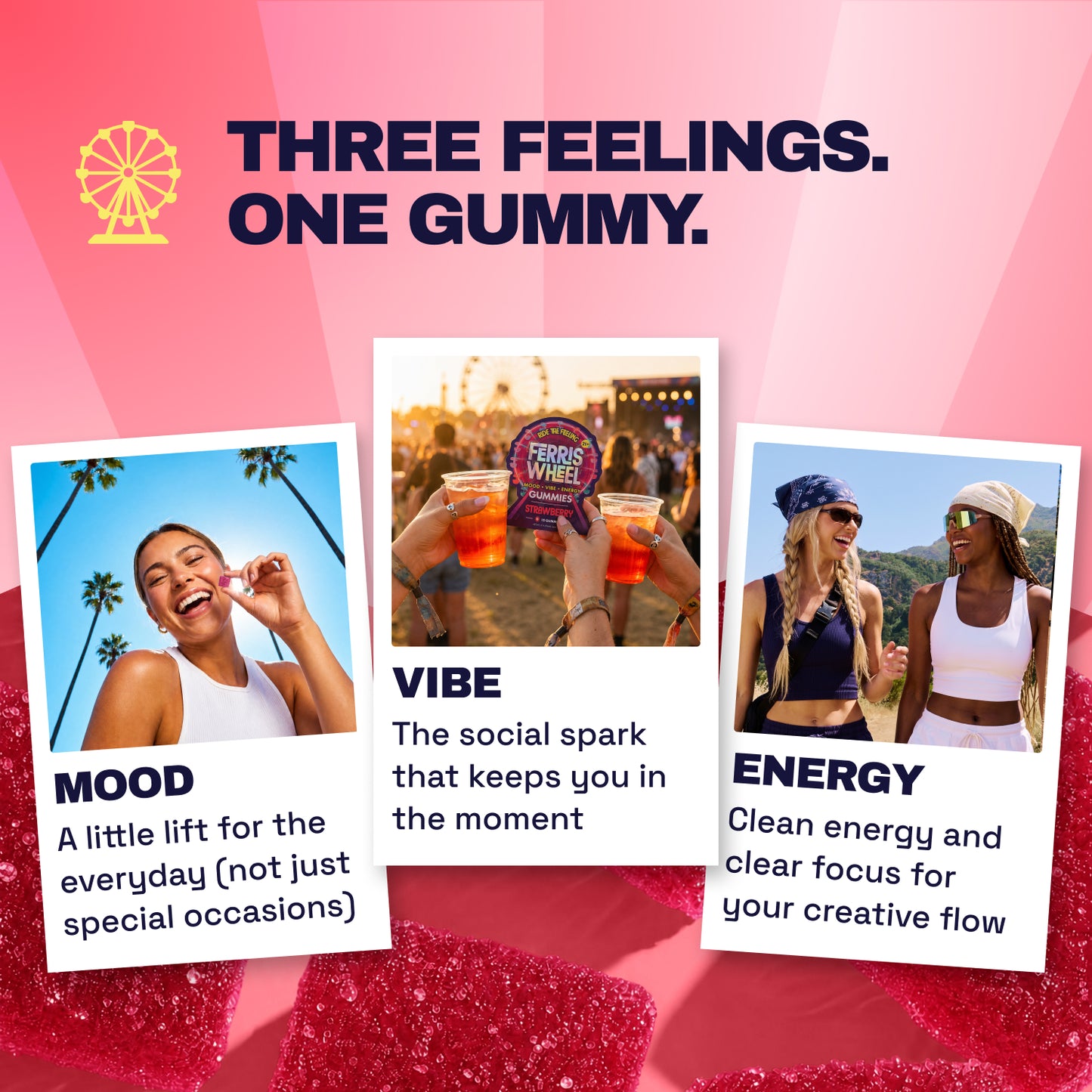 Strawberry - Vibe Kanna Gummies