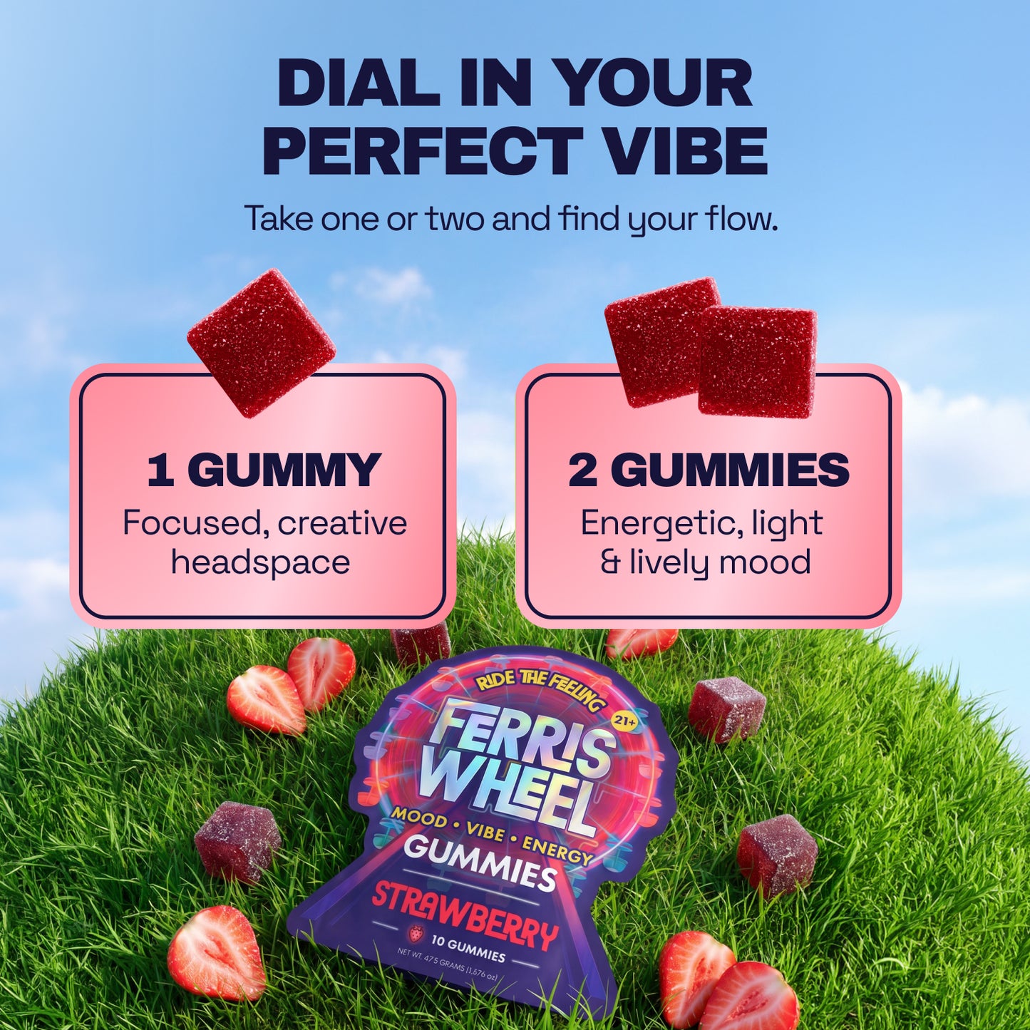 Strawberry - Vibe Kanna Gummies