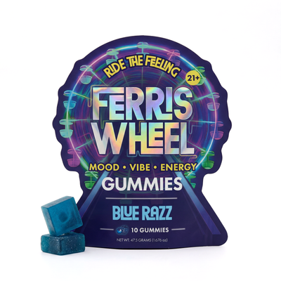 Ferris Wheel Vibe Kanna Gummies - Blue Razz