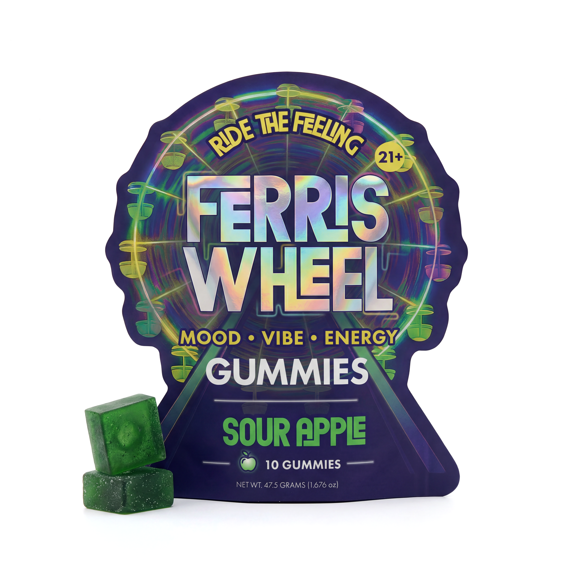 Ferris Wheel Vibe Kanna Gummies - Sour Apple