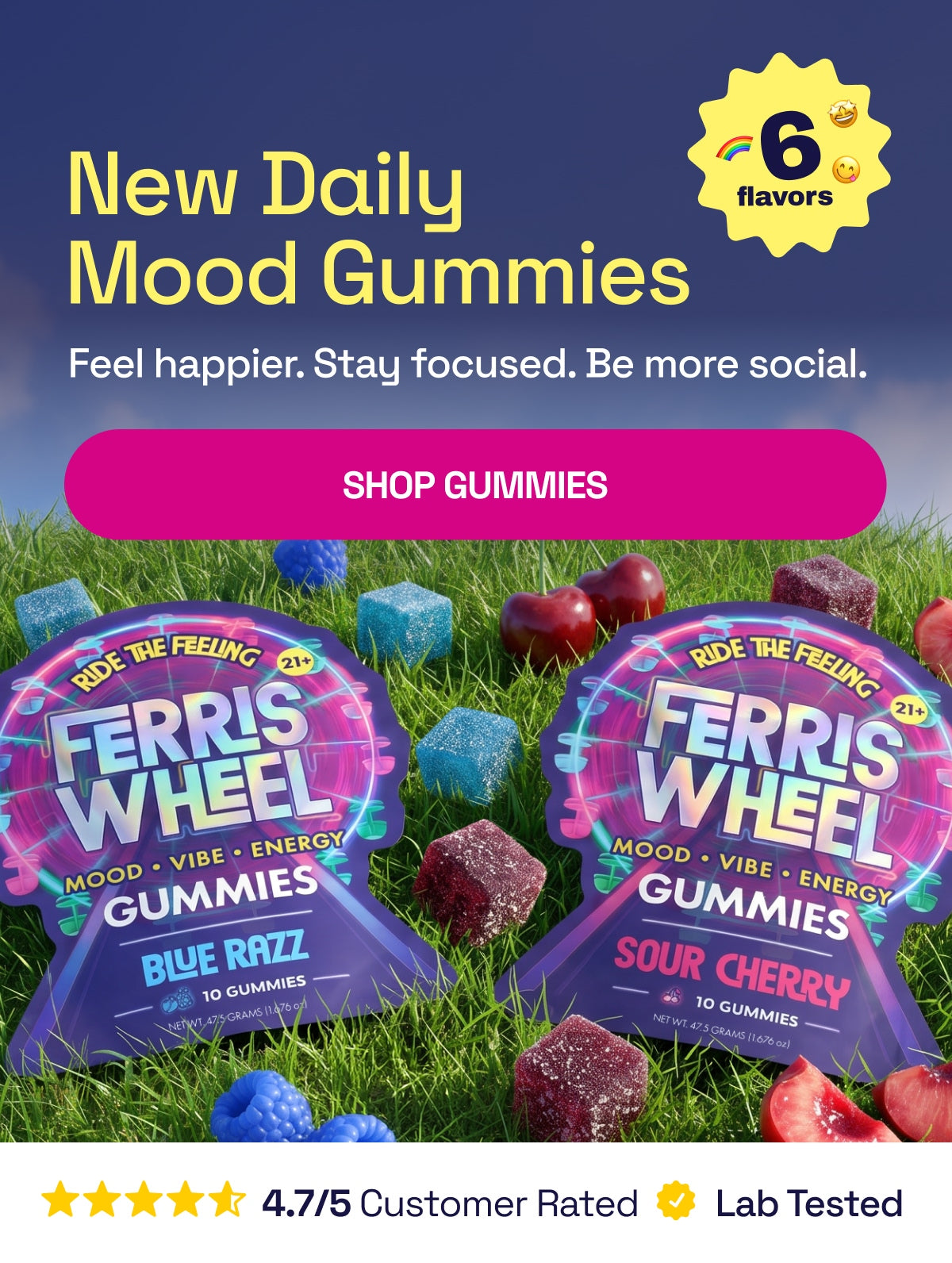 Premium Kanna Extract – Natural Euphoria & Energy | Ferris Wheel